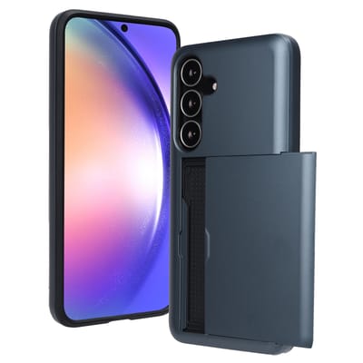 imoshion Hoesje met Pasjeshouder - Geschikt voor Samsung Galaxy S25 FE - Donkerblauw