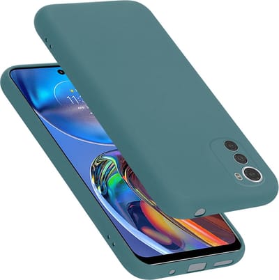 Cadorabo Hoesje geschikt voor Motorola MOTO E32 4G / E32S in LIQUID GROEN - Beschermhoes gemaakt van flexibel TPU silicone Case Cover