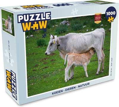 Puzzel Koeien - Dieren - Natuur - Legpuzzel - Puzzel 1000 stukjes volwassenen