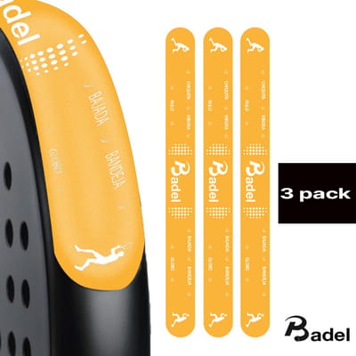 Badel® Padel Protector Sticker – 3 Stuks – Lichtgewicht Frame Bescherming – Geen Invloed op Balans