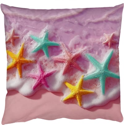 Sierkussens - Kussentjes Woonkamer - 50x50 cm - Zeesterren - Strand - Golven