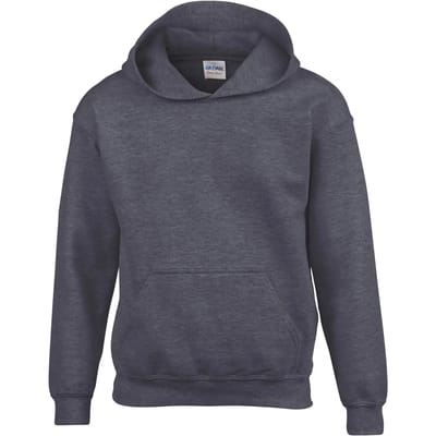 Gildan Heavy Blend™ Classic Fit Youth Hooded Sweatshirt GI18500B - Dark Heather - 9/11 years (L)