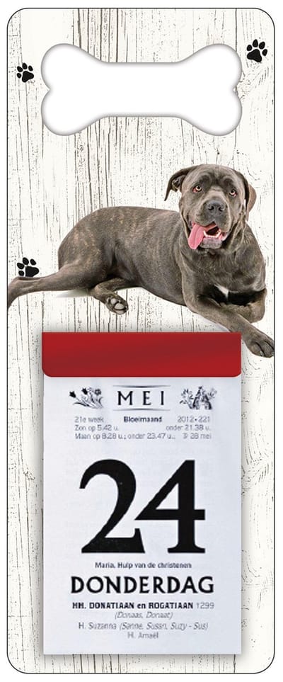 Scheurkalender 2027 Hond: cane corso