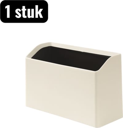 1 stuk - Prullenbak - Mini-prullenbak - Mini Bureau Prullenbak - Bureau organizer box - met individuele binnenbox - geschikt voor bureau organisatie - Beige