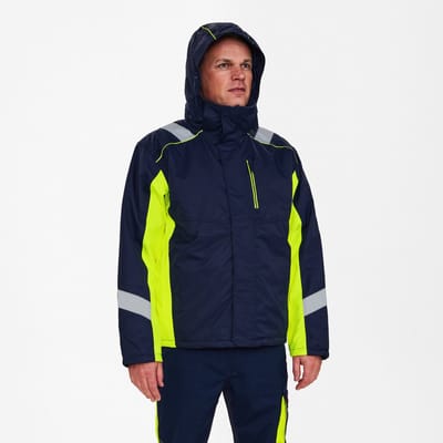 Engel Cargo winterjack 1871-354 - Blue Ink / Hi-vis Yellow - L