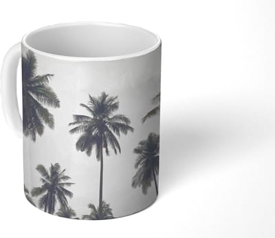 Mok - Koffiemok - Palmboom - Tropisch - Natuur - Mokken - 350 ML - Beker - Koffiemokken - Theemok