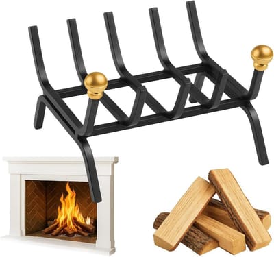 Houtmand Open Haard - Haardhout Opslag - Haardhout Organiseren - Robuust Wrought Iron - 55 x 35 x 16 cm
