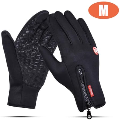Kyncilor handschoen buiten winter warm antislip aanraakschermhandschoenen voor sportief fietsen M zwart