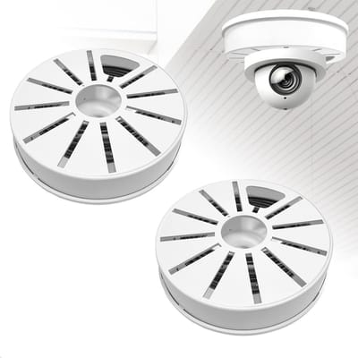 Camerahouder - Bewakingscamera beugel - Camera Beveiligen - Interne Kabelopslag - 2 cm - Wit