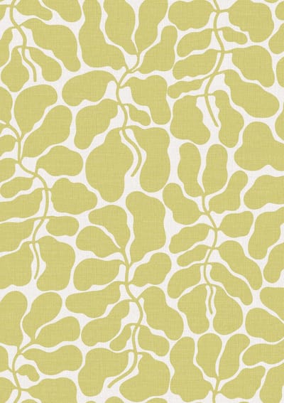 Boråstapeter Vliesbehang 2074 - Swedish Designers - Botanisch Geel - 49cm x 10.05m