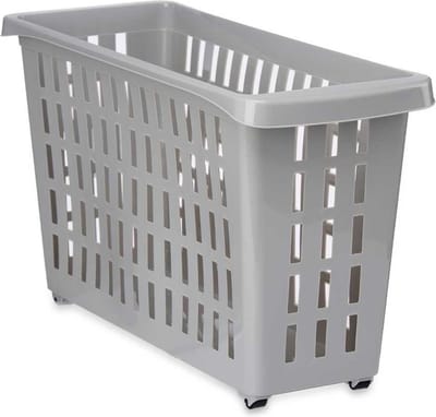 Kipit Keukentrolley organizer op wieltjes - grijs - kunststof - kast organizer - 46 x 17,5 x 26 cm