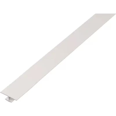 Alberts H-profiel - Pvc Wit - 25x12x1mm 1m