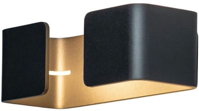 Kosilum - Foss - Wandlamp - Zwart - Metaal en aluminium