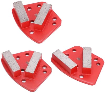 Diamantslijpschoenen Beton - Beton Slijpblok - Beton Vlakken - Hoge Maalefficiëntie - 3 stuks - Rood