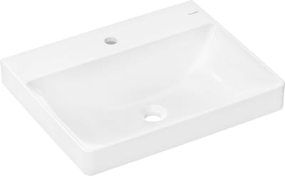 hansgrohe Xelu Q - Wastafel - 600/480 mm maat - met kraangat - zonder overloop - wit