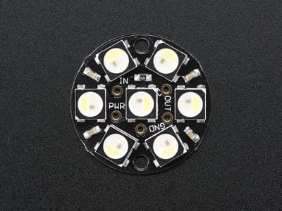 NeoPixel Jewel - 7 x 5050 RGBW LED w/ Integrated Drivers - Cool White - 6000K Adafruit 2860