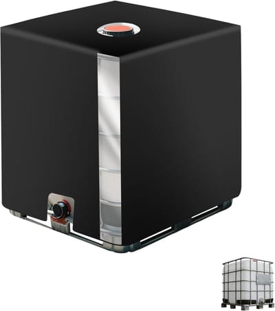 Tankbedekking voor 1000 L IBC Container - 116 x 100 x 120 cm - UV-bestendig, stofdicht en duurzaam Oxford doek