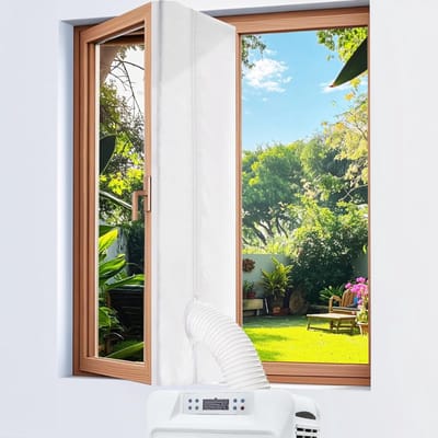 REN®Raamafdichting Airco - Raamafdichting Mobiele Airco - Raamafdichting Airco Universeel - Wit - 27cm x 22cm x 5cm