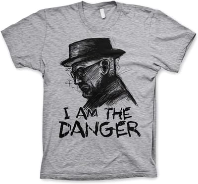 Breaking Bad I Am The Danger T-shirt, grijs gemêleerd