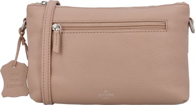 Charm London Washington Schoudertas - Crossbody - Leer - Praktisch - Leren Dames Tas - Oudroze