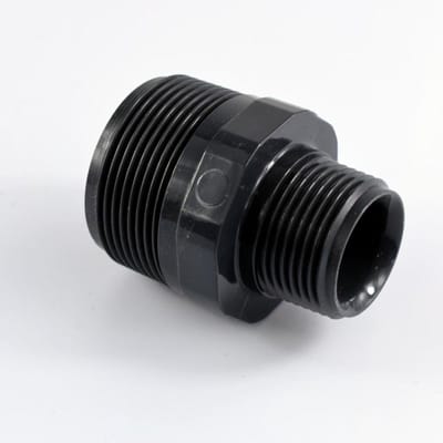 PVC Verloopnippel 1 1/2" x 1" - PVC-U Dubbelnippel voor uw Rohrsystem