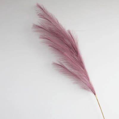 Kunstig Pampasgras - Pluizig Gras Boeket - Feestelijke Decoratie - Onderhoudsvrij Design - 100 cm Lengte - Paars