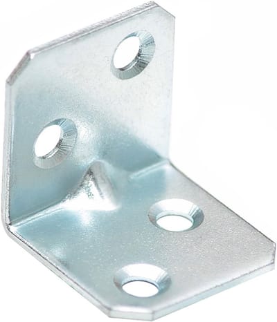 Hoekverbindingen - Bevestigingsbeugels - Meubelbouw - Gegalvaniseerd Staal - 25x25x1.5mm