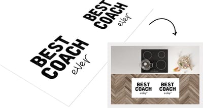 Keukenloper - Loper keuken - Quotes - Best coach ever - Trainer - 120x50 cm - Keukenloper vinyl