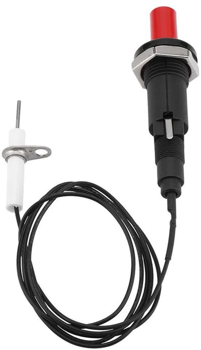 Dailygoods- Piëzo-vonkenontstekingsset - Gasontsteking - Drukknop - Duurzaam PP-kunststof - Voor barbecue/camping/open haard - Eenvoudig te installeren - Aansteker