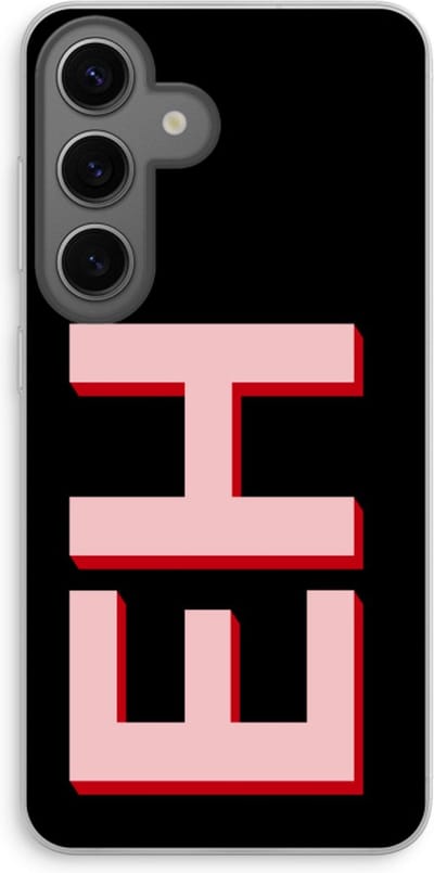 Gepersonaliseerd - Case Company® - Hoesje geschikt voor Samsung Galaxy S24 hoesje - Monogram - Soft Cover Telefoonhoesje - Bescherming aan alle Kanten en Schermrand