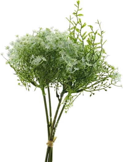 Bellatio Design Kunstbloemen boeket Gipskruid - 33 cm - wit - kunst zijdebloemen - Gypsophila