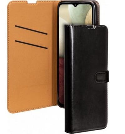 Bigben Connected, Hoesje geschikt voor Samsung Galaxy A12 - Folio Wallet met Magnetische Lipsluiting, Zwart