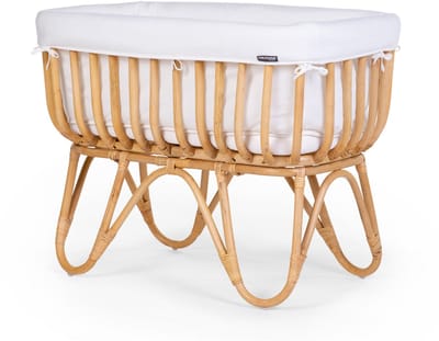 Childhome Rattan wieg - Incl. Omrander en matras - Geschikt voor baby's tot 9kg - 90x50x70cm