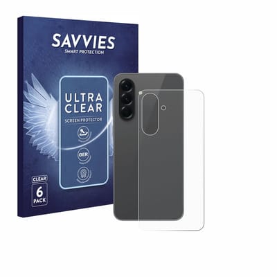 Savvies - Screenprotector voor Samsung Galaxy A56 5G Enterprise Edition (Achterkant) - Folie Beschermfolie transparant 6 Stuks
