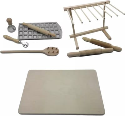 Calder | 8-delige pasta set | houten 8-delige pasta set voor thuisgebruik