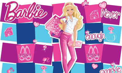 Barbie - Behang - 416X254CM