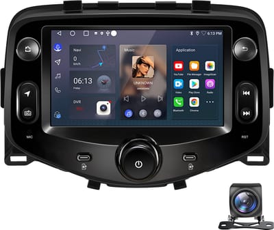 Hexinex Autoradio Geschikt voor Peugeot 108/ Citroen C1/ Toyota Aygo - Draadloos CarPlay, Android Auto, multimediaspeler - 1* achteruitrijcamera - 2GB+64GB