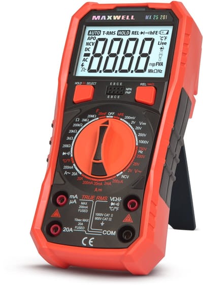 Digitale Multimeter MX 25201 met True RMS, Temperatuurmeting en NCV Detector [25201]