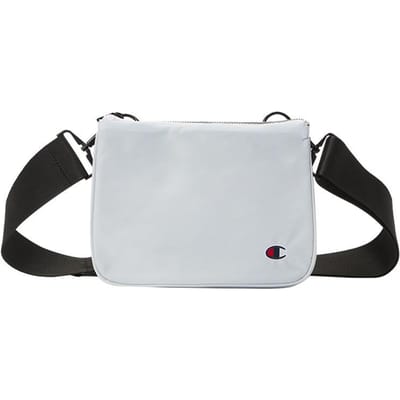 Champion Sports Vrijetijd Geborduurd Klein Logo Twee-in-één Stof Lettertas Schouder Crossbody Tas Unisex tassen Grijs-Blauw Zwart EW-VBG05 Black