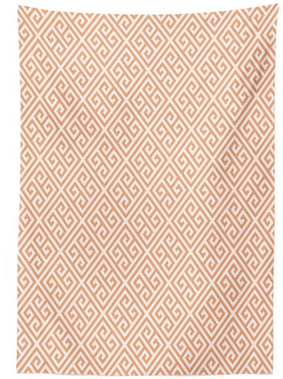 ABAKUHAUS Tafelkleed 140 x 200 cm – Geometrisch patroon, Wasbaar, Voor buitengebruik