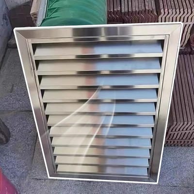 Toegangspaneel Roestvrij Staal - Inspectiedeur Ventilatiekap - Buitenventileren - Weerbestendig Regenbestendig - 25x25cm - Zilver