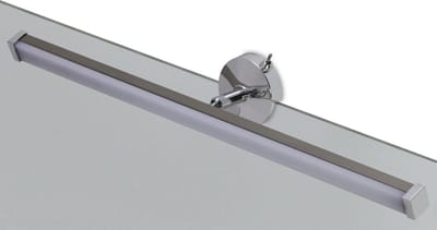 Trango Modern LED Spiegellamp 2250 *EASY* Badkamerlamp 475mm lang met draaibare flexarm make-up lamp, badkamer spiegellamp met kleminrichting incl. AAN/UIT schakelaar 7 Watt 3000K warm wit
