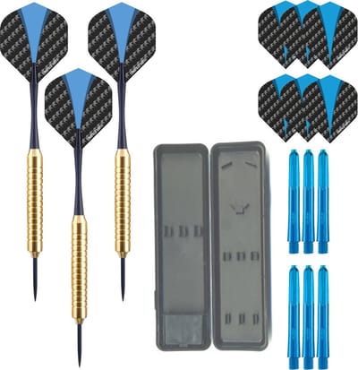 Darts Set Golden Stinger - dartpijlen – inclusief – dart shafts - dart flights – dartpijlen 23 gram – 100% brass