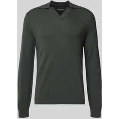 Regular fit gebreide pullover van een mix van katoen en scheerwol