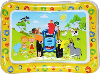 Livano Waterspeelmat - Watermat - Baby - Speelmat - Binnen - Buiten - Kraamcadeau - Opblaasbaar - Geel