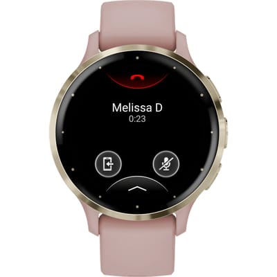 Garmin Venu 3s - Smartwatch - AMOLED-scherm - 41 mm - Dust Rose