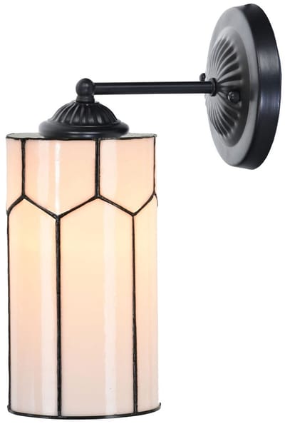 Tiffany wandlamp zwart met Gatsby - Art Deco Trade
