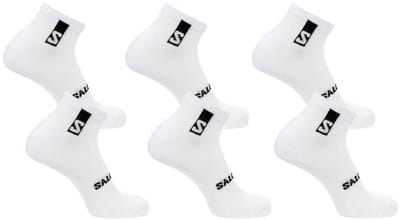 Salomon - Everyday Ankle Socks | 6-Pack | Enkelsokken | Maat S / 36-38 - Wit