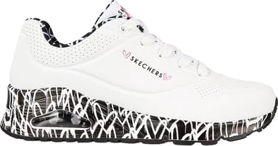 Skechers Uno - Loving Love Dames Sneakers - White