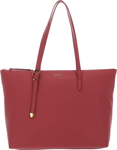 COCCINELLE Leren Schoudertas Coccinelle Gleen Handbag Pot Lichtrood